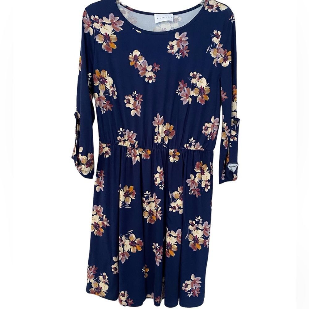 NWOT French Grey Floral Dress